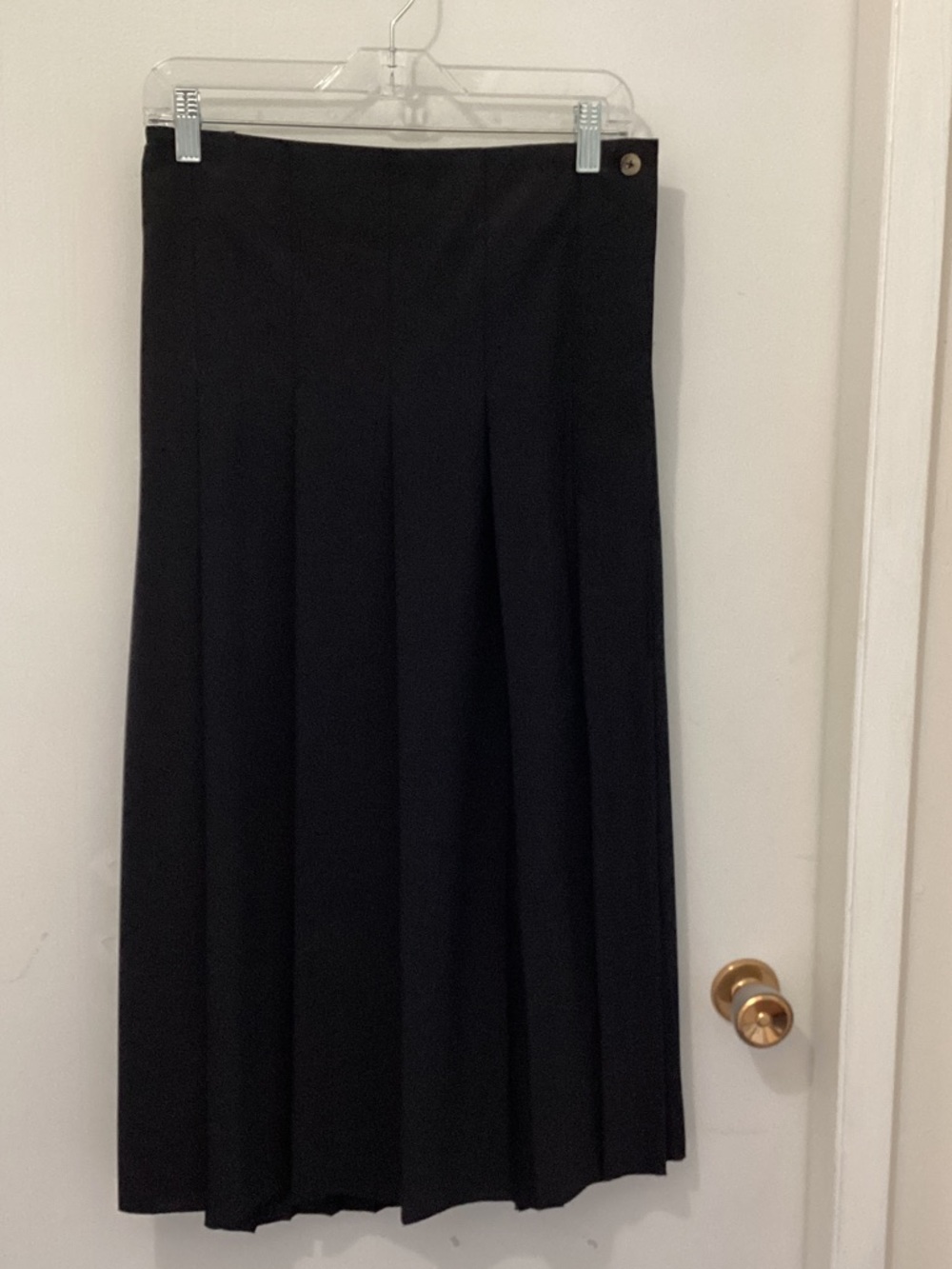 Cos Black Pleated MIDI Skirt
